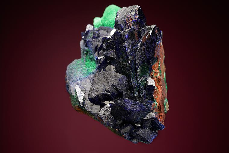 AZURITE on MALACHITE